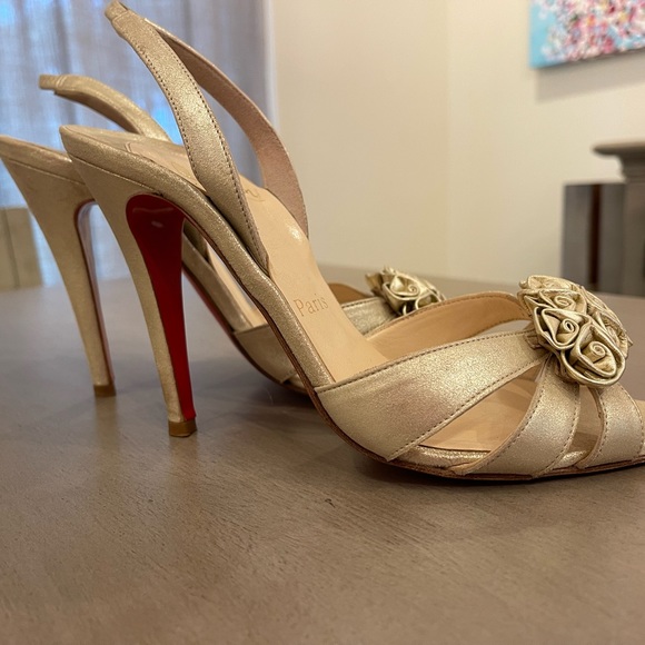 Christian Louboutin sling back heels - Picture 4 of 6